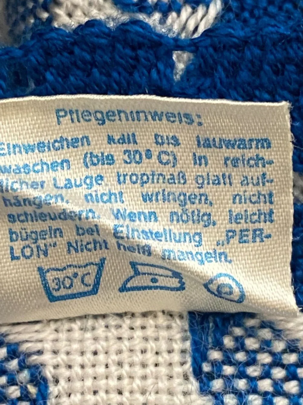 Jolentex decke polyacrylic tablecloth/throw vtg made W. Germany 53